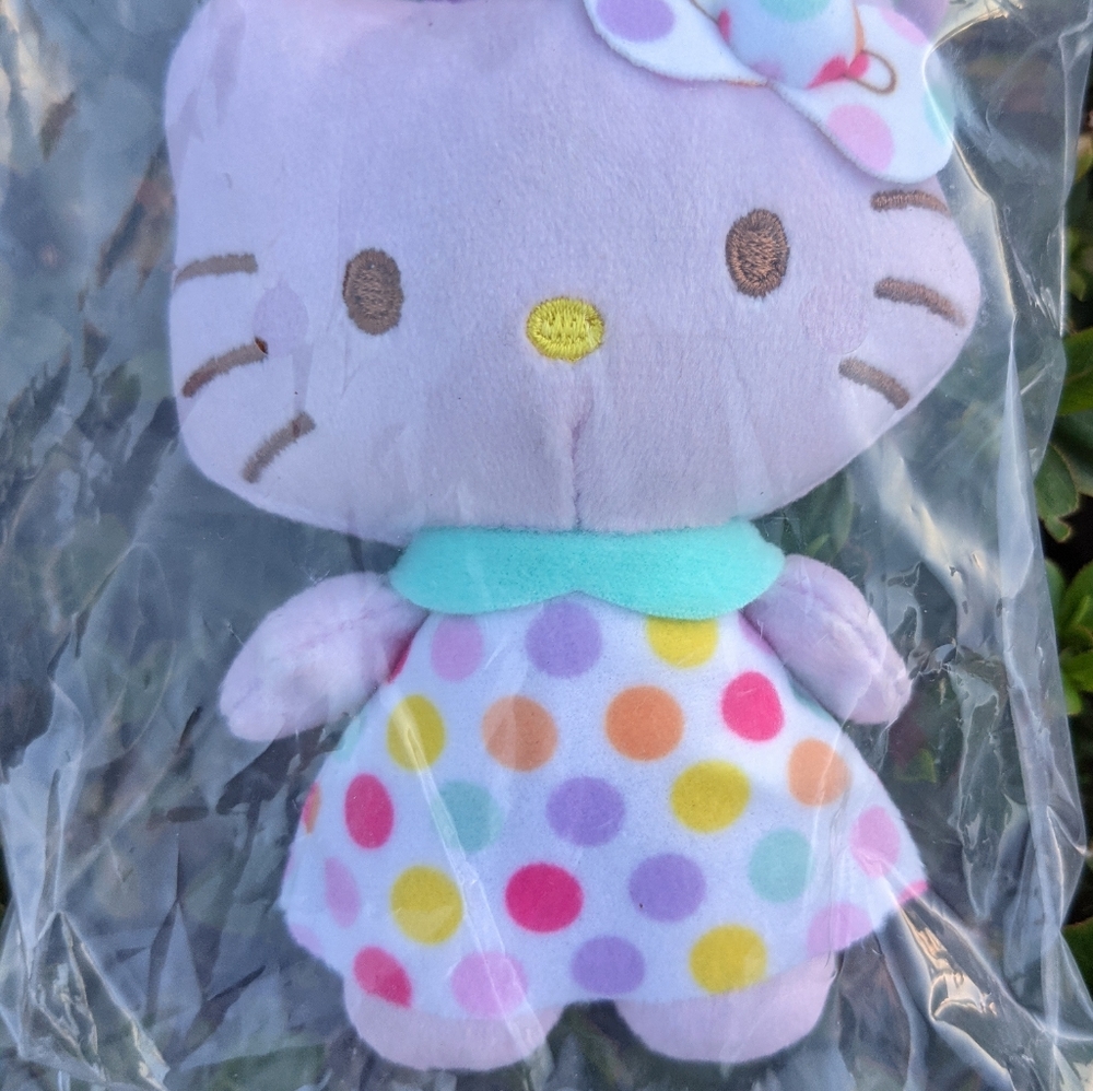 Hello Kitty Plush Dangler Bundle of 3 for keychain/backpack 4" tall - Picture 7 of 9